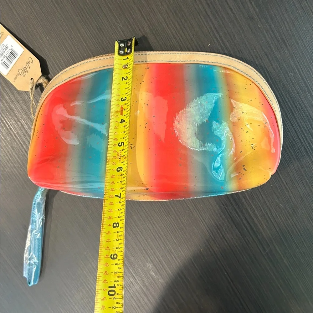 NWT Catchfly Dome Multi Colored Make Up‎ Bag Storage Case Cosmetic Bag